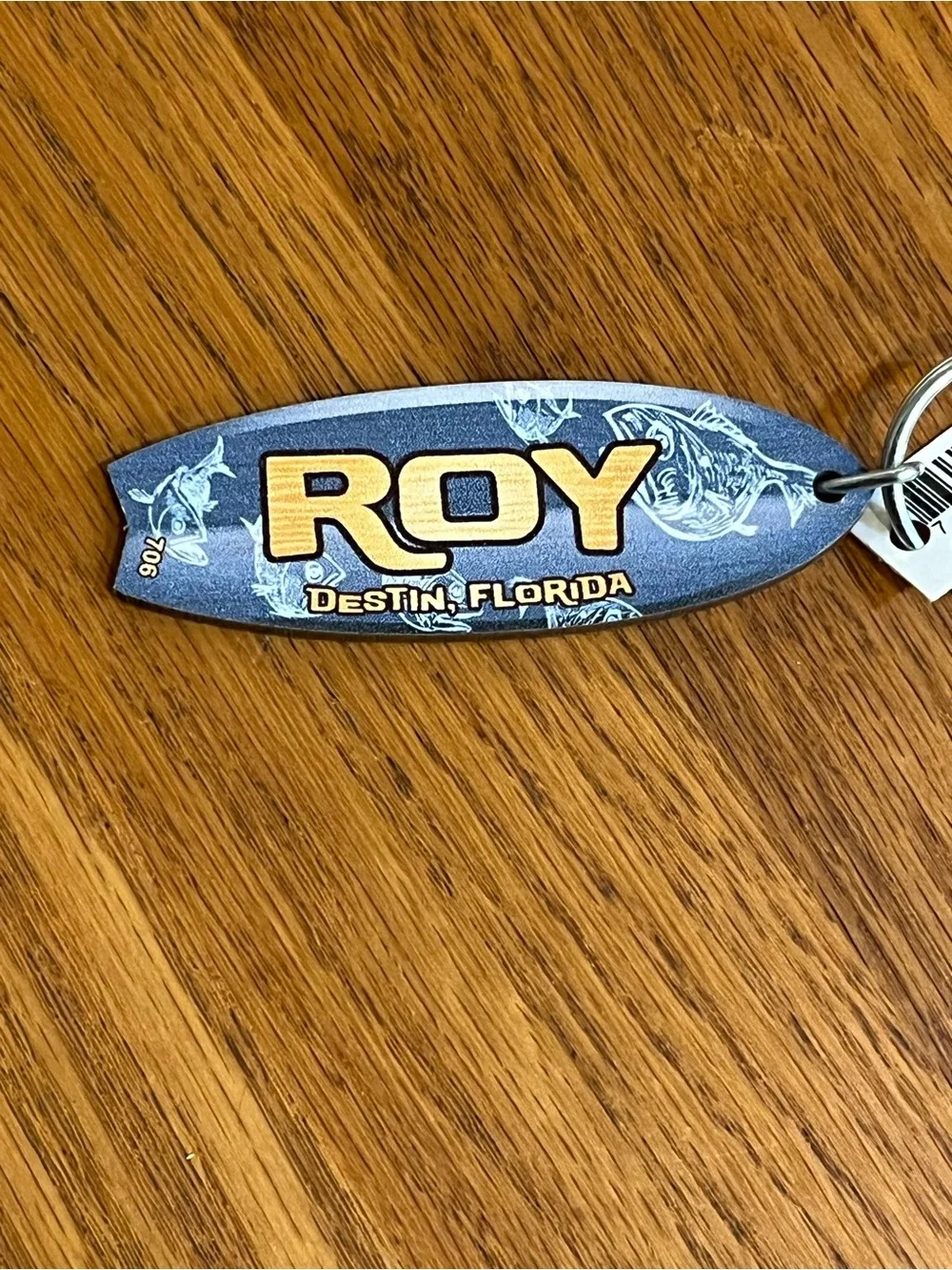 NWT Men’s Blue Surf Keychain - Destin, Florida - Personalized “ROY”